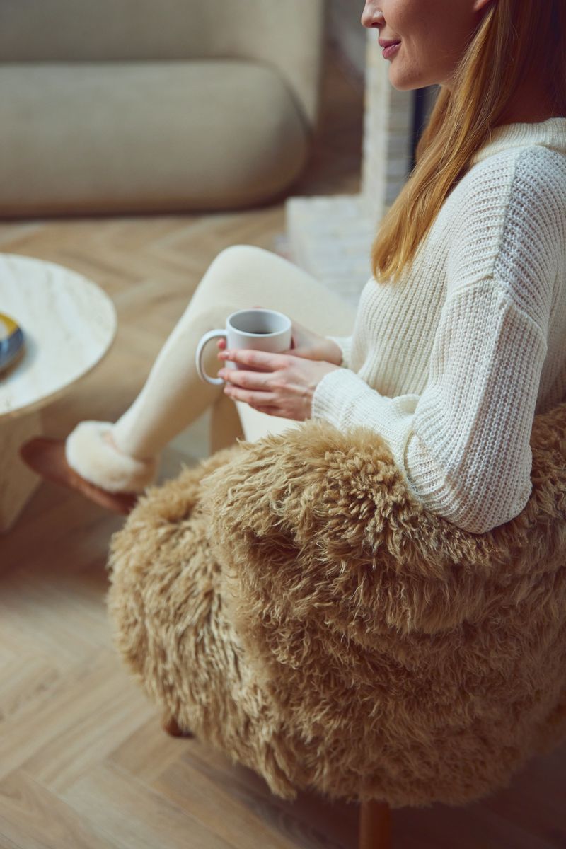 Emily Lounge Chair | Long Wool