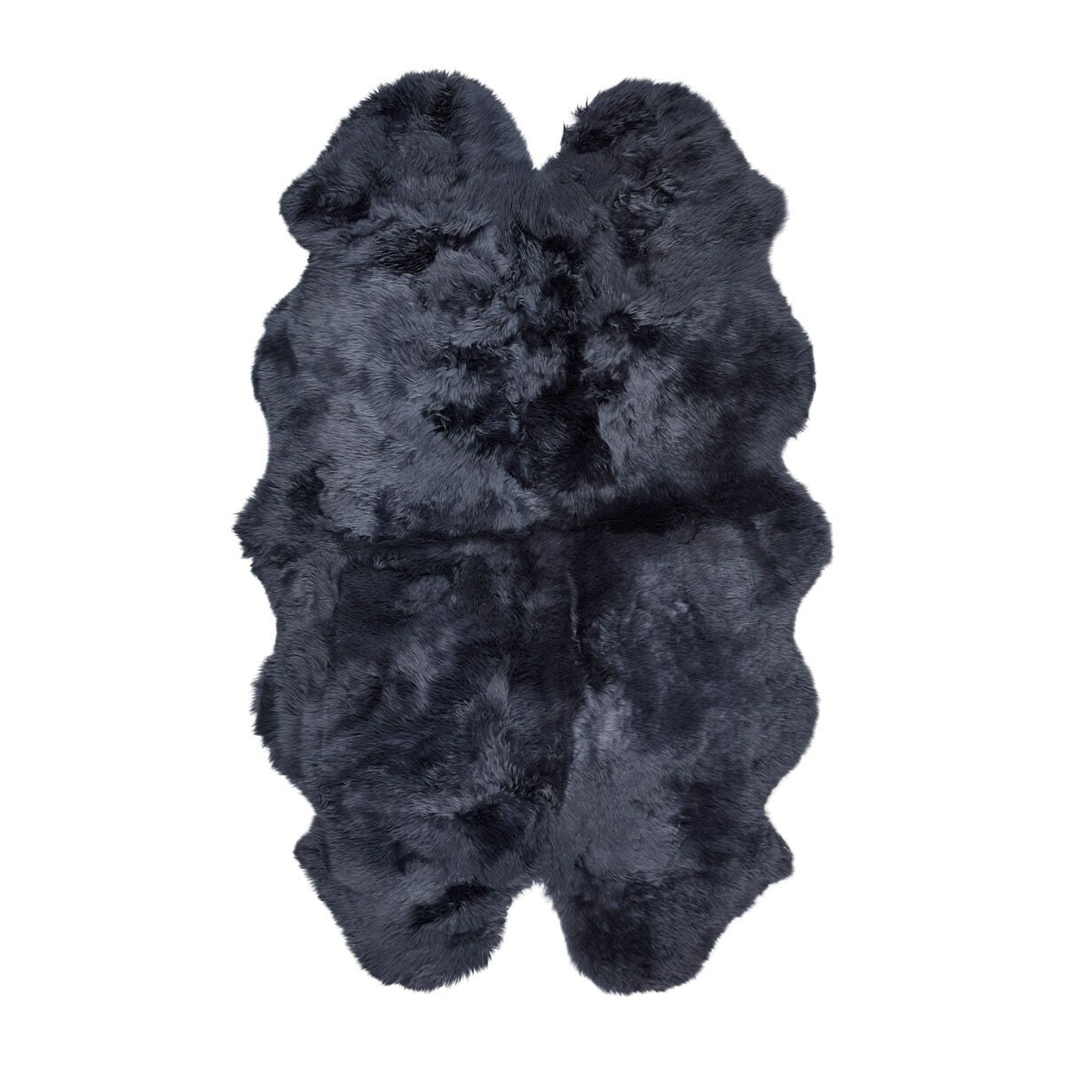Saueskinnteppe | Langhåret | New Zealand | 180x110 cm Marineblå