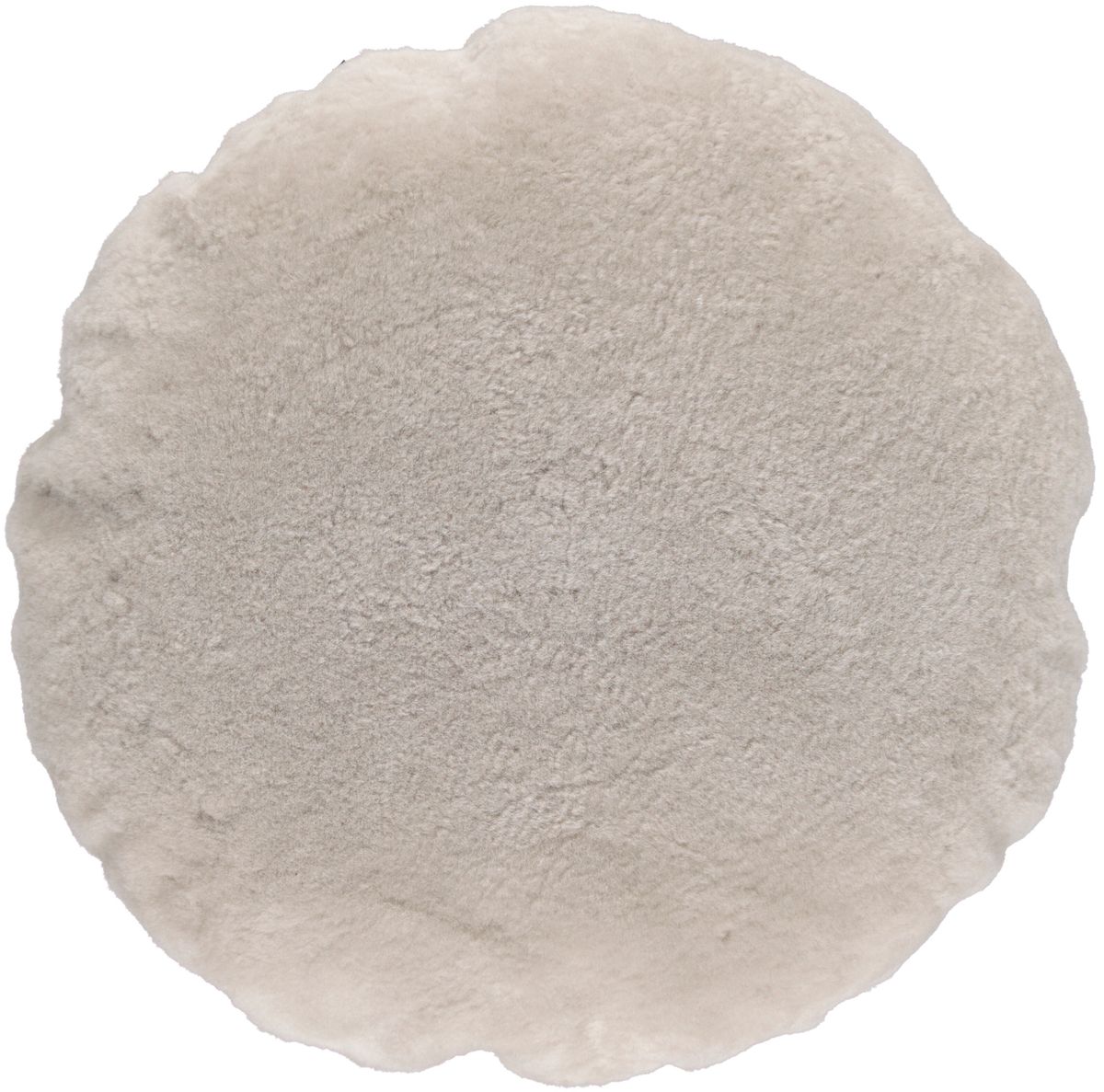 Saueskinnpute | Fløyel | Mokkasin | Dobbeltsidig | Ø45 cm & Ø62 cm Grå Sand