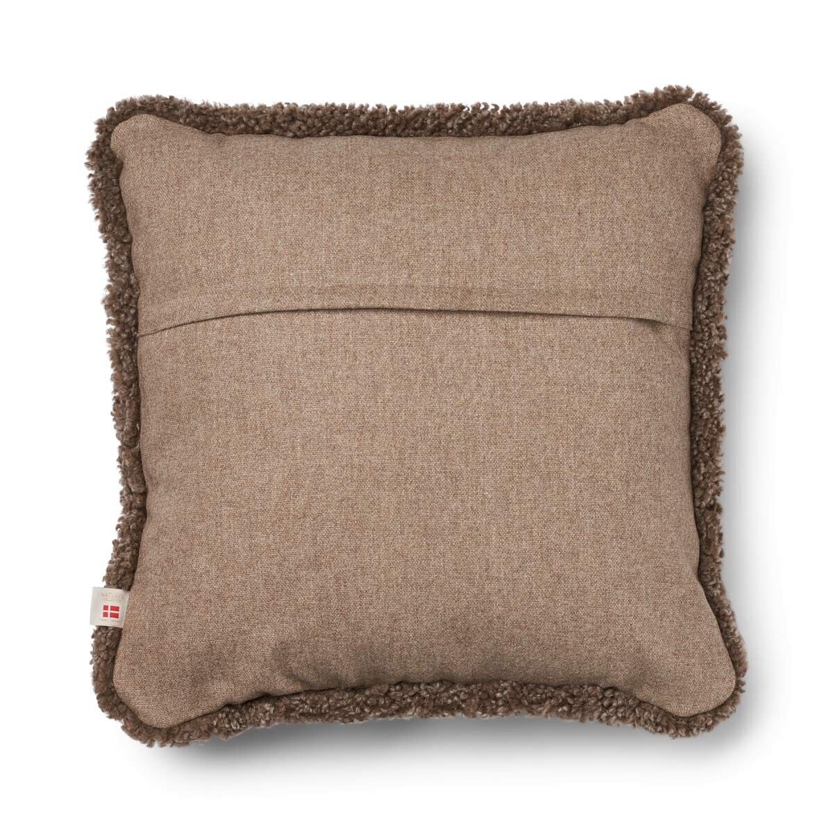 Pute i kort ull av saueskinn Beige/Taupe