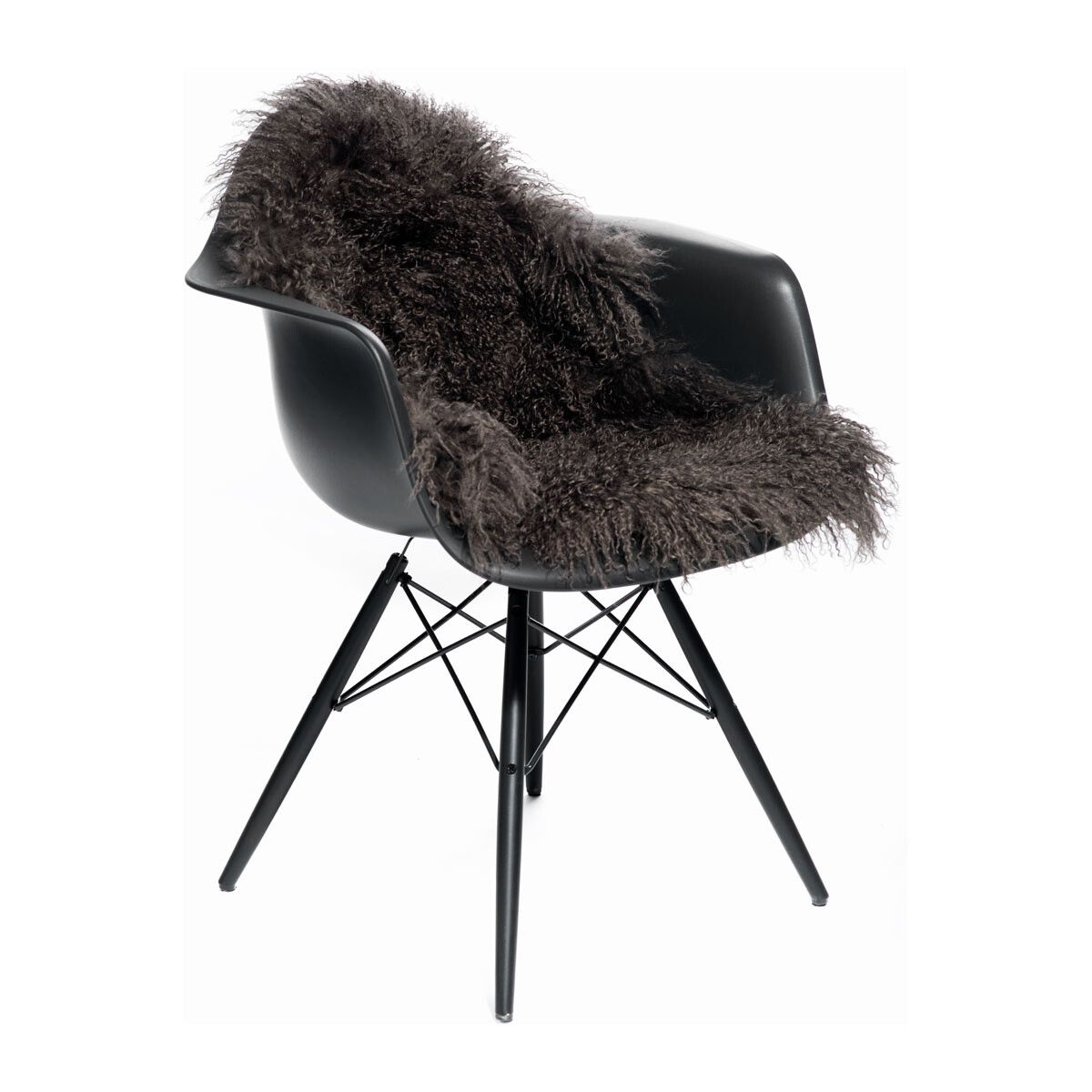 Krøllete saueskinn 135x50 cm Taupe