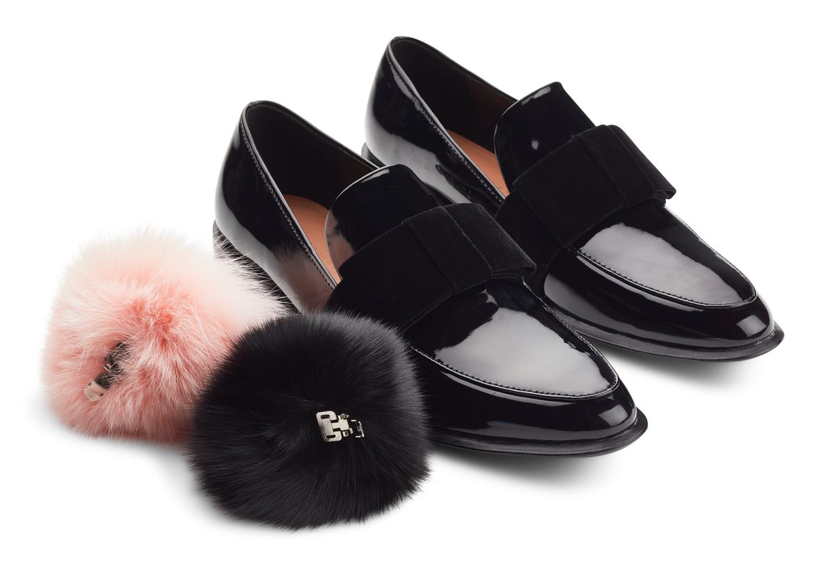 Pompong skoklips Lyserød