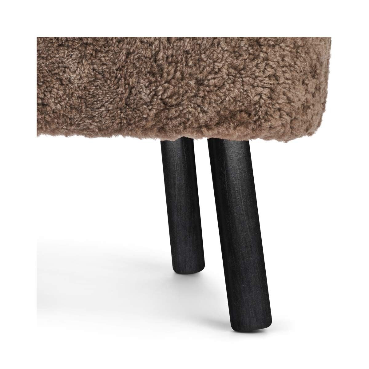 Emily Lounge Chair | Korthåret Lysebrun