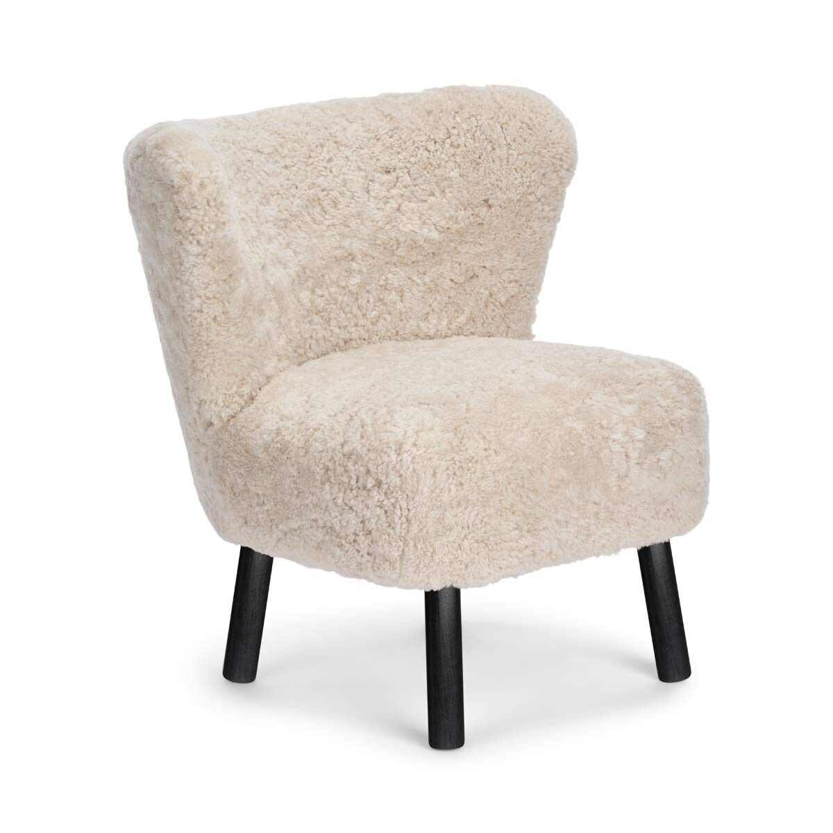 Emily Lounge Chair | Korthåret Pearl