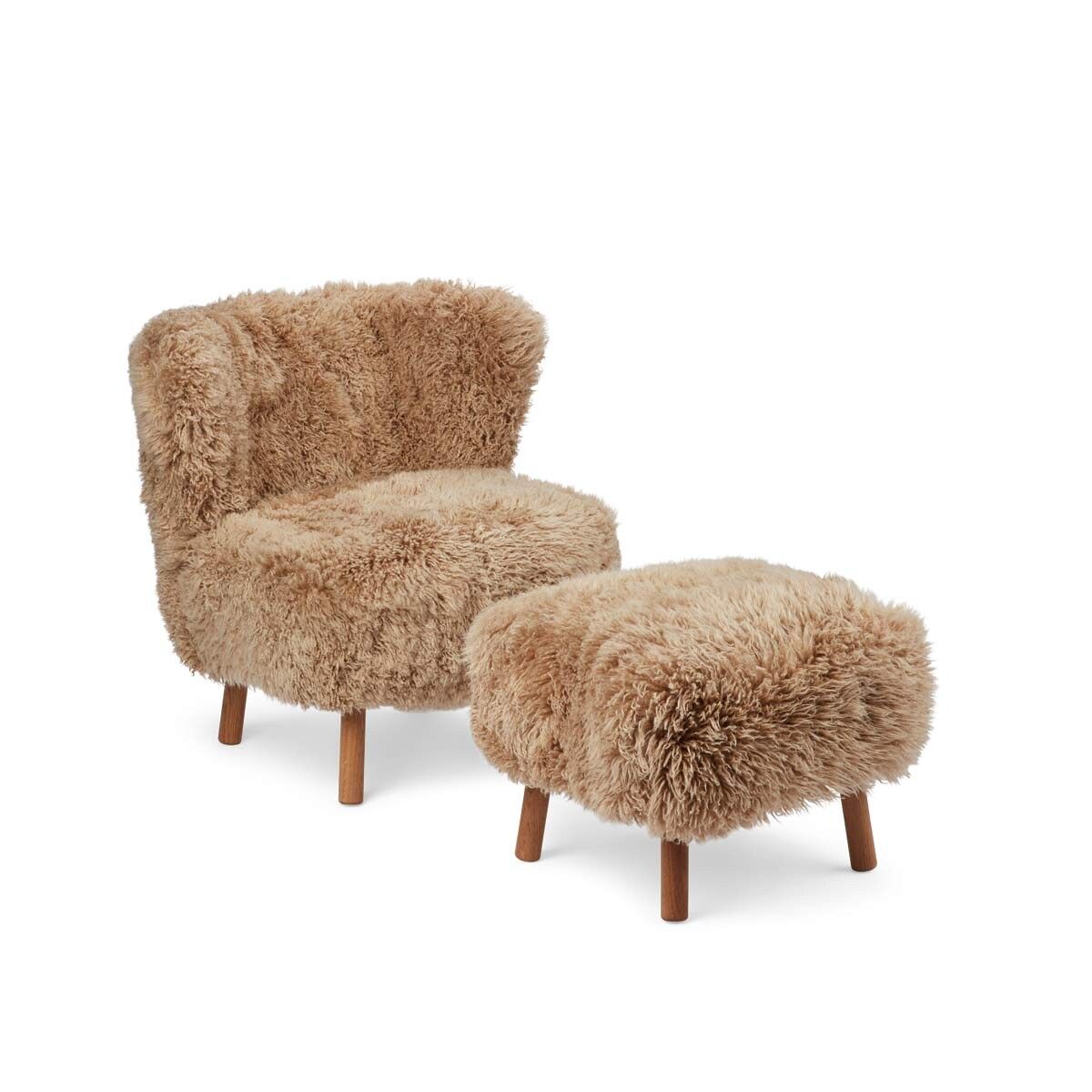 Emil Lounge Chair | Long Wool Honning