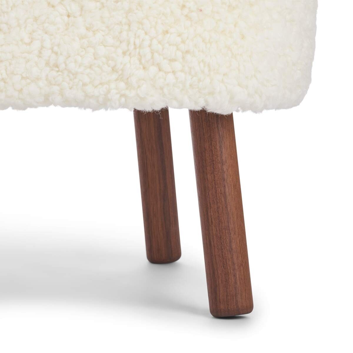 Emil Lounge Chair | Korthåret Hvit