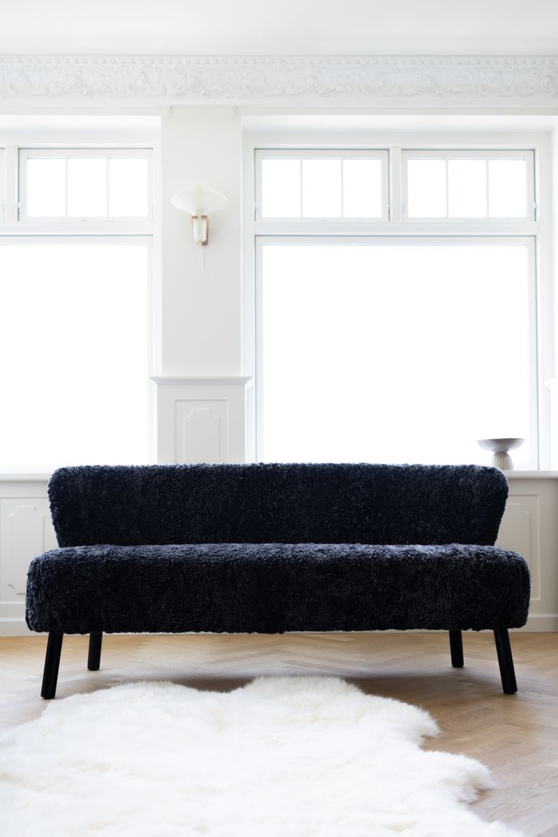 Emanuel 3-seters sofa Svart