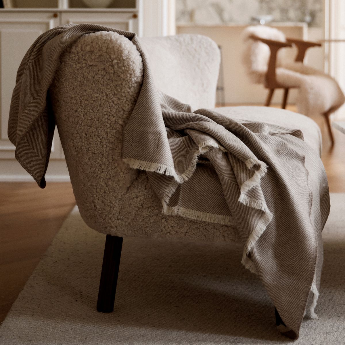 Sidsley Throw Mørk Brun