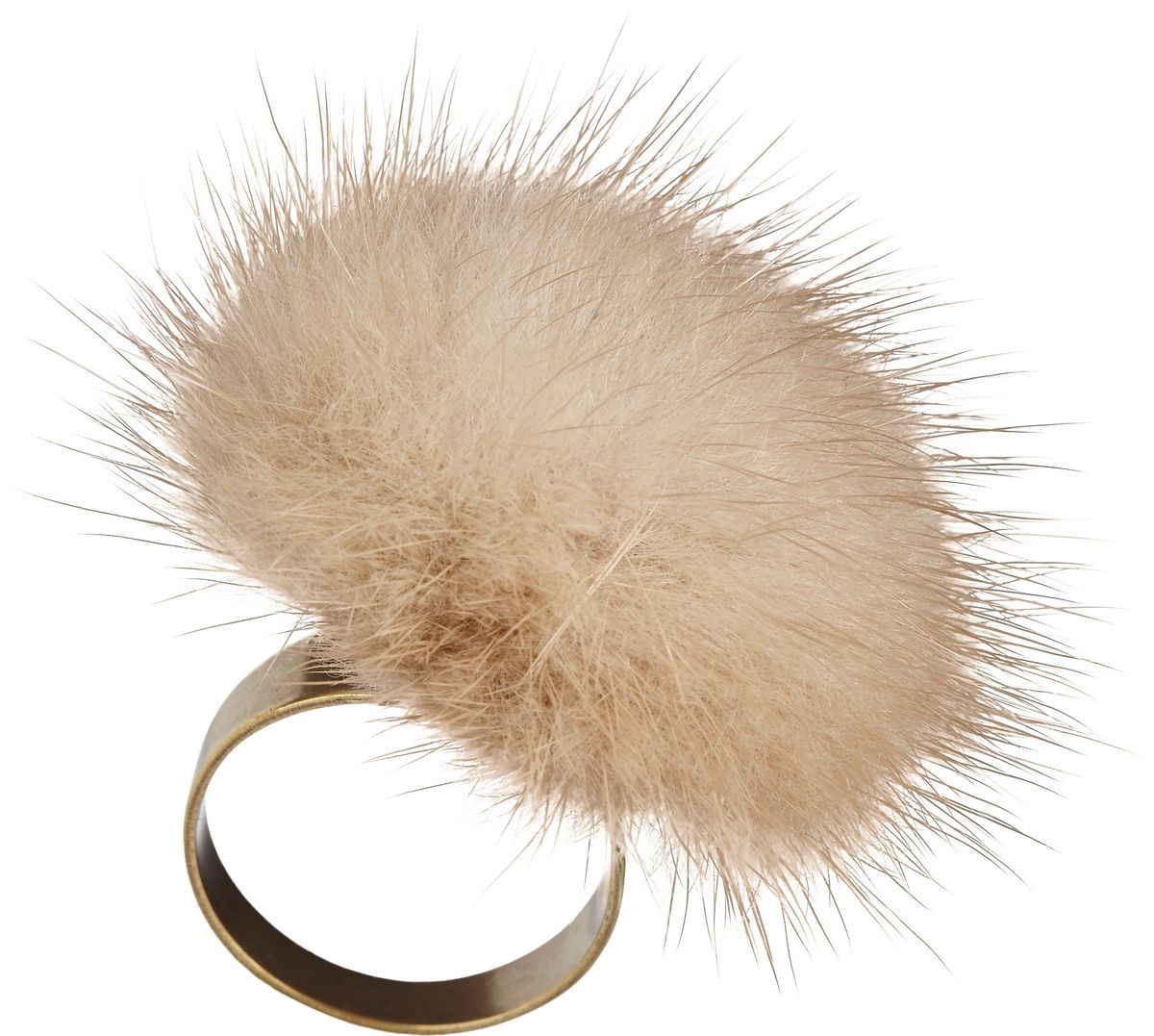 Ring pompong Palomino Beige