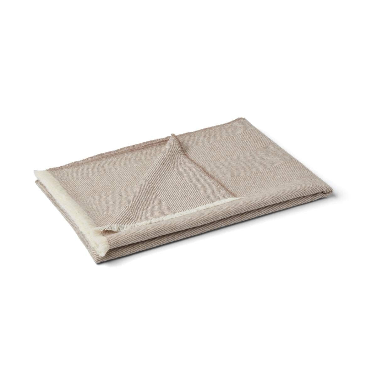 Sidsley ullpledd | 100% baby alpakkaull Gråbrun