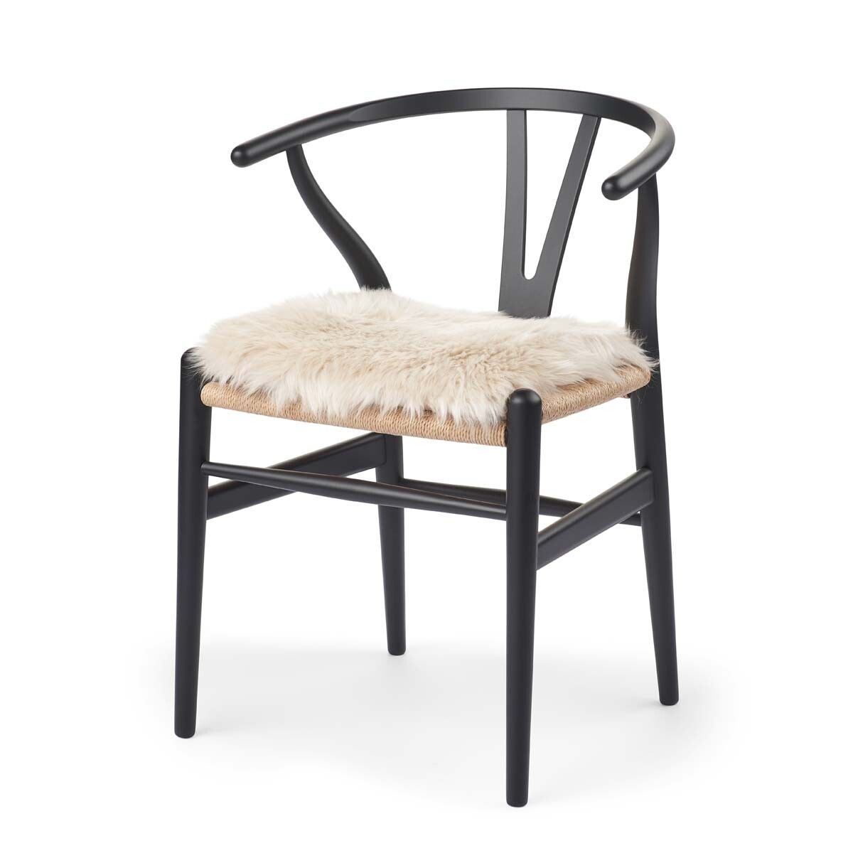 Setepute m/fyll | Langhåret | New Zealand | 37x37 cm Beige