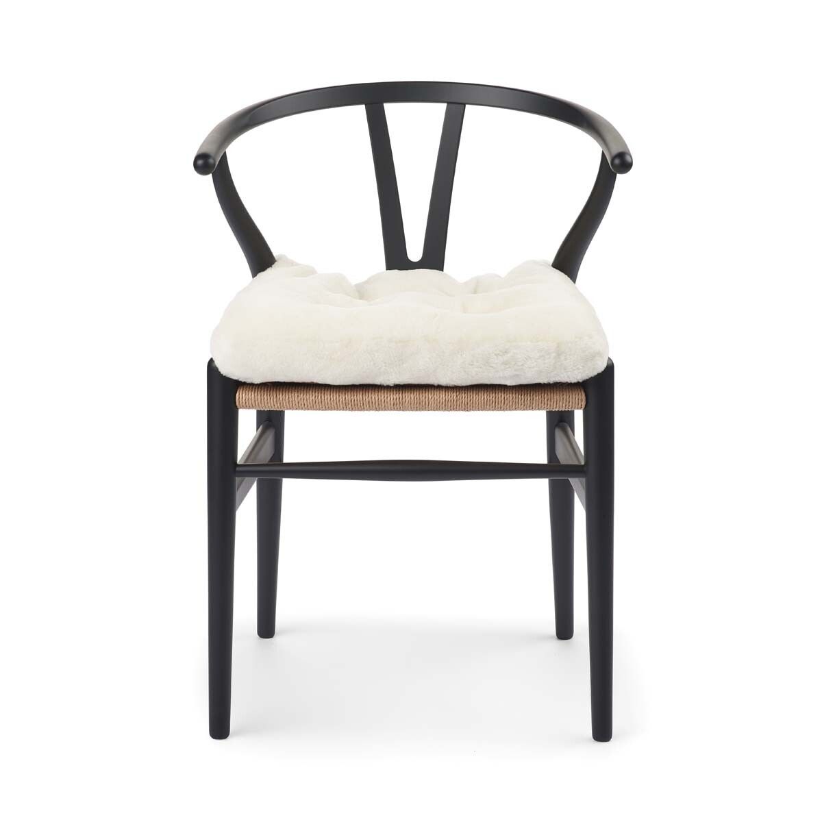 Setepute m/fyll | Mokkasin | New Zealand | 45x45 cm Hvit