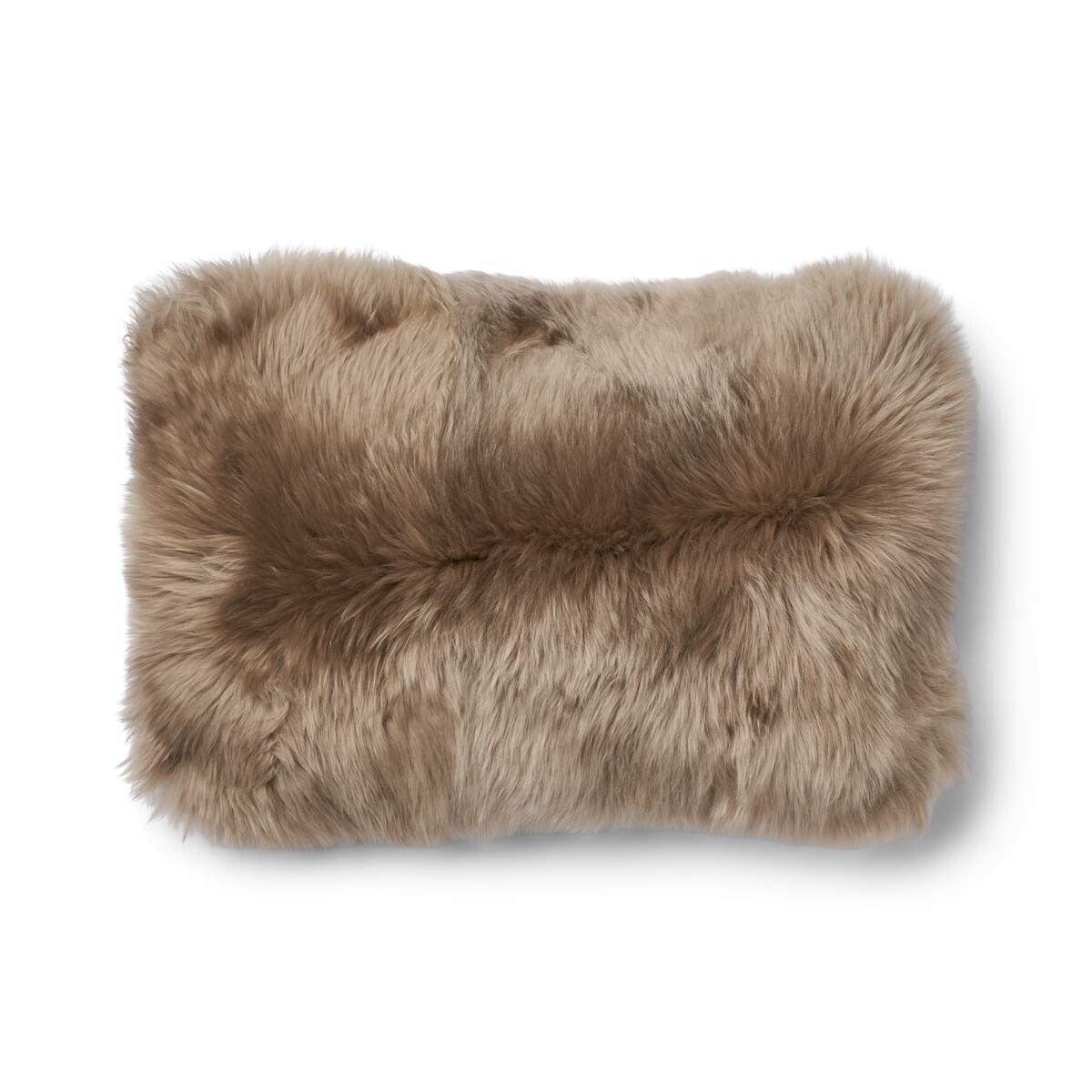 Checked Collection | Ullpute | Langhåret | 34x52 cm Kakao – Mørkebrun / Lysebrun