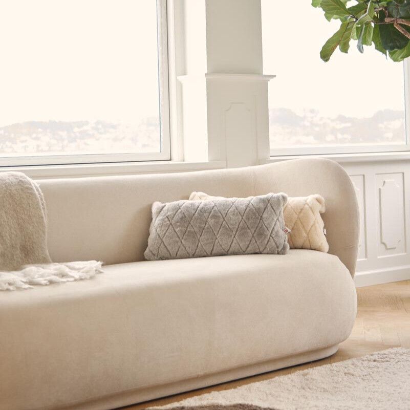 Leaf pute | Mokkasin | New Zealand | Dobbeltsidig | 28x56 cm Kastanje