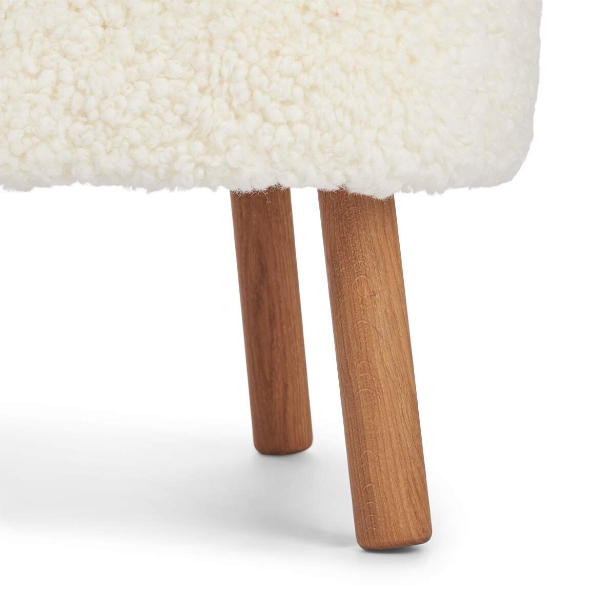 Emil Lounge Chair | Korthåret Hvit