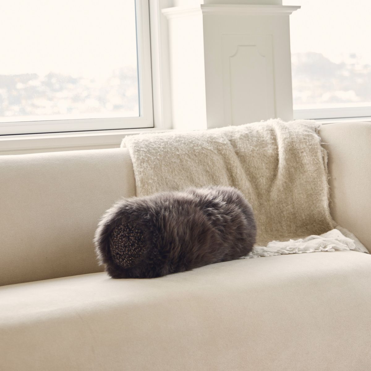 Bolsterpute | Langhåret, korthåret | New Zealand | Ø20xL52 cm Svart / Svart