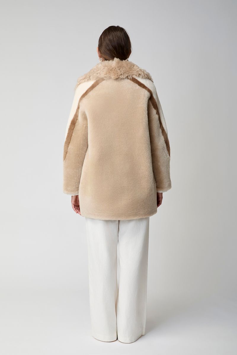 Anika-jakke Beige/Brun