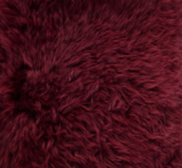 Rund sakosekk | Langhåret | New Zealand | 73x74 cm & 92x93 cm Bordeaux