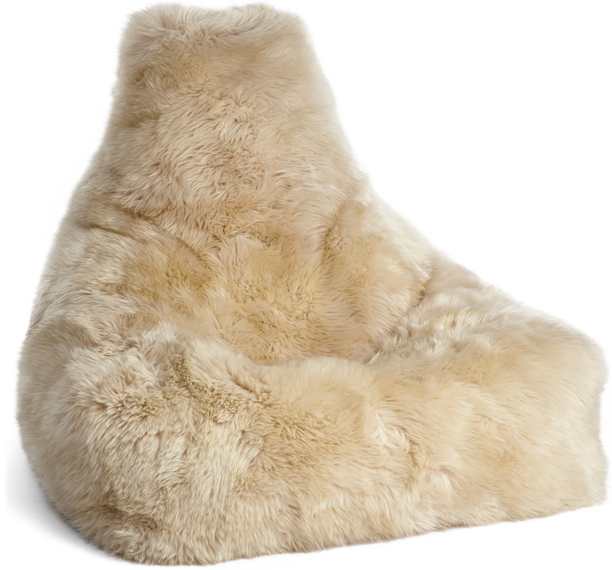 Sækkestol i saueskinn Beige