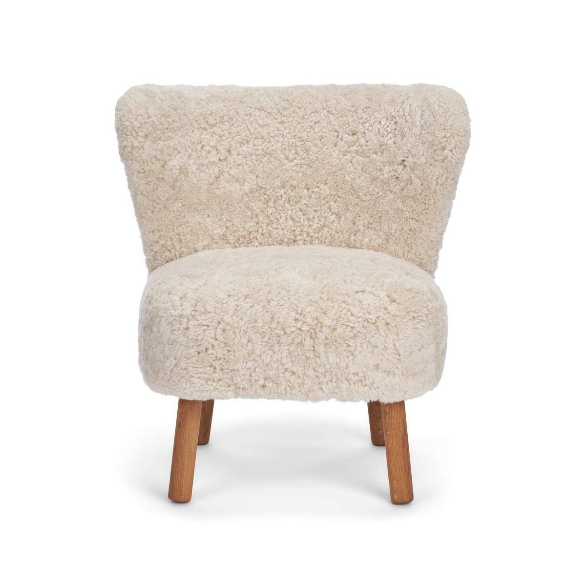 Emily Lounge Chair | Korthåret Pearl