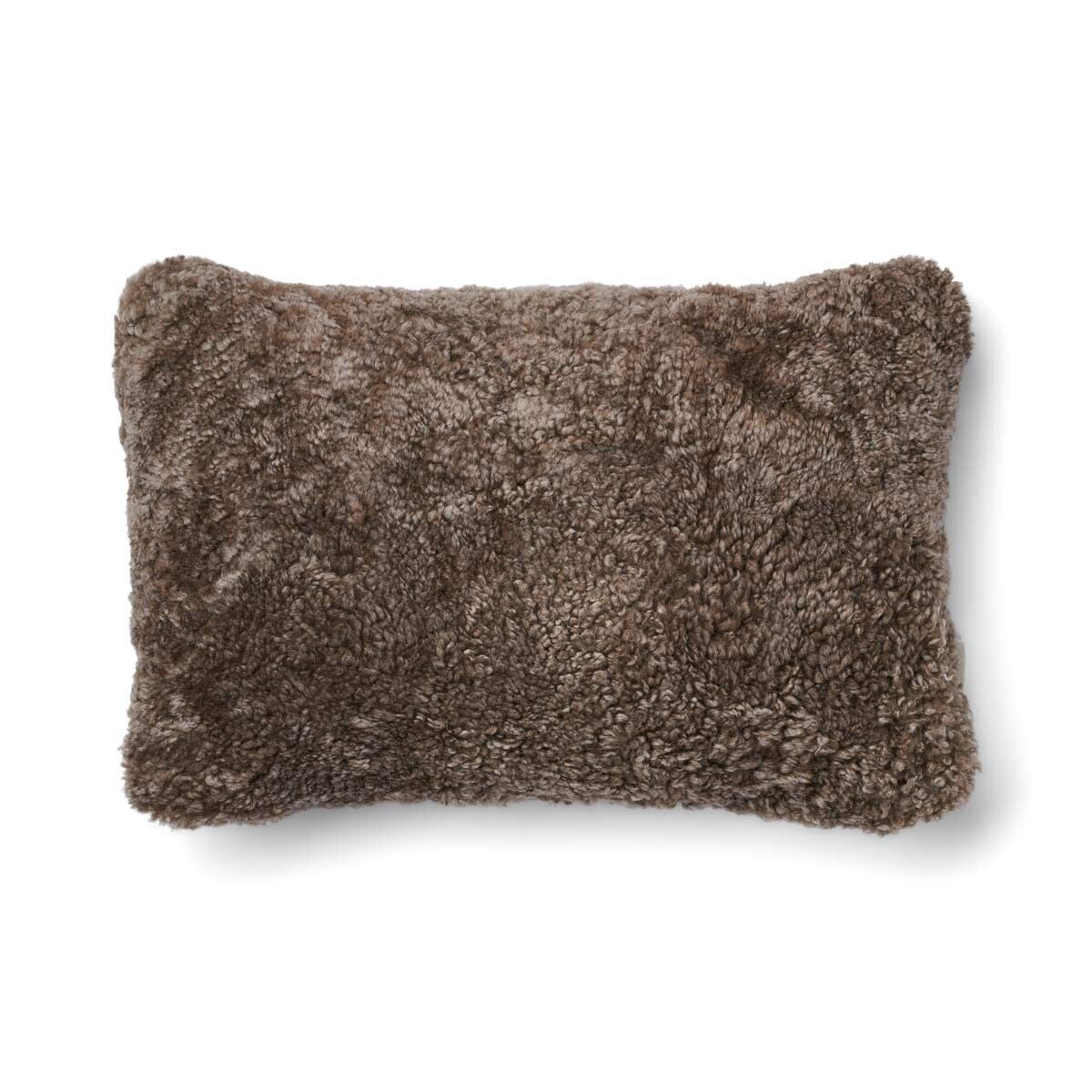 Pute i kort ull av saueskinn Beige/Taupe