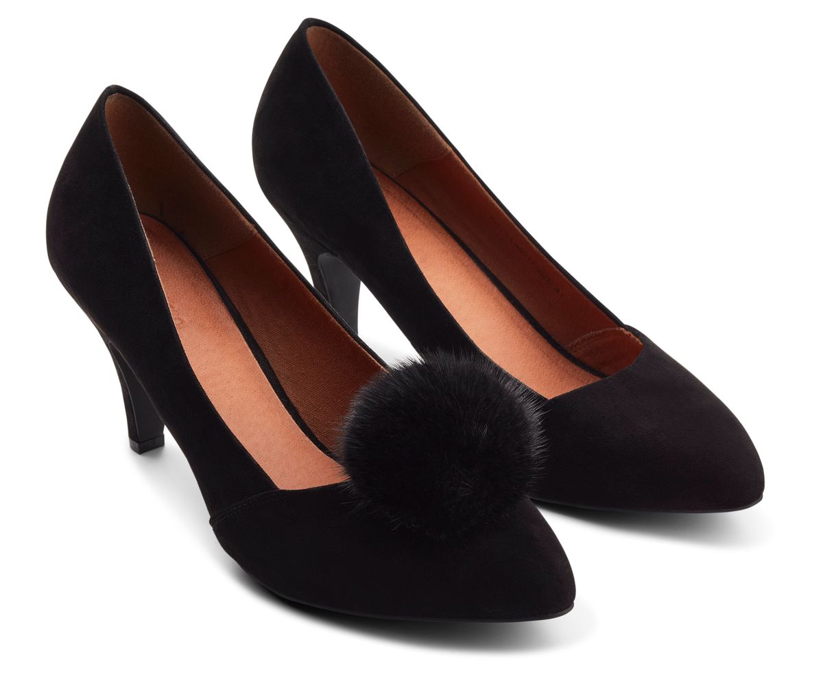 Pompong skoklips Svart