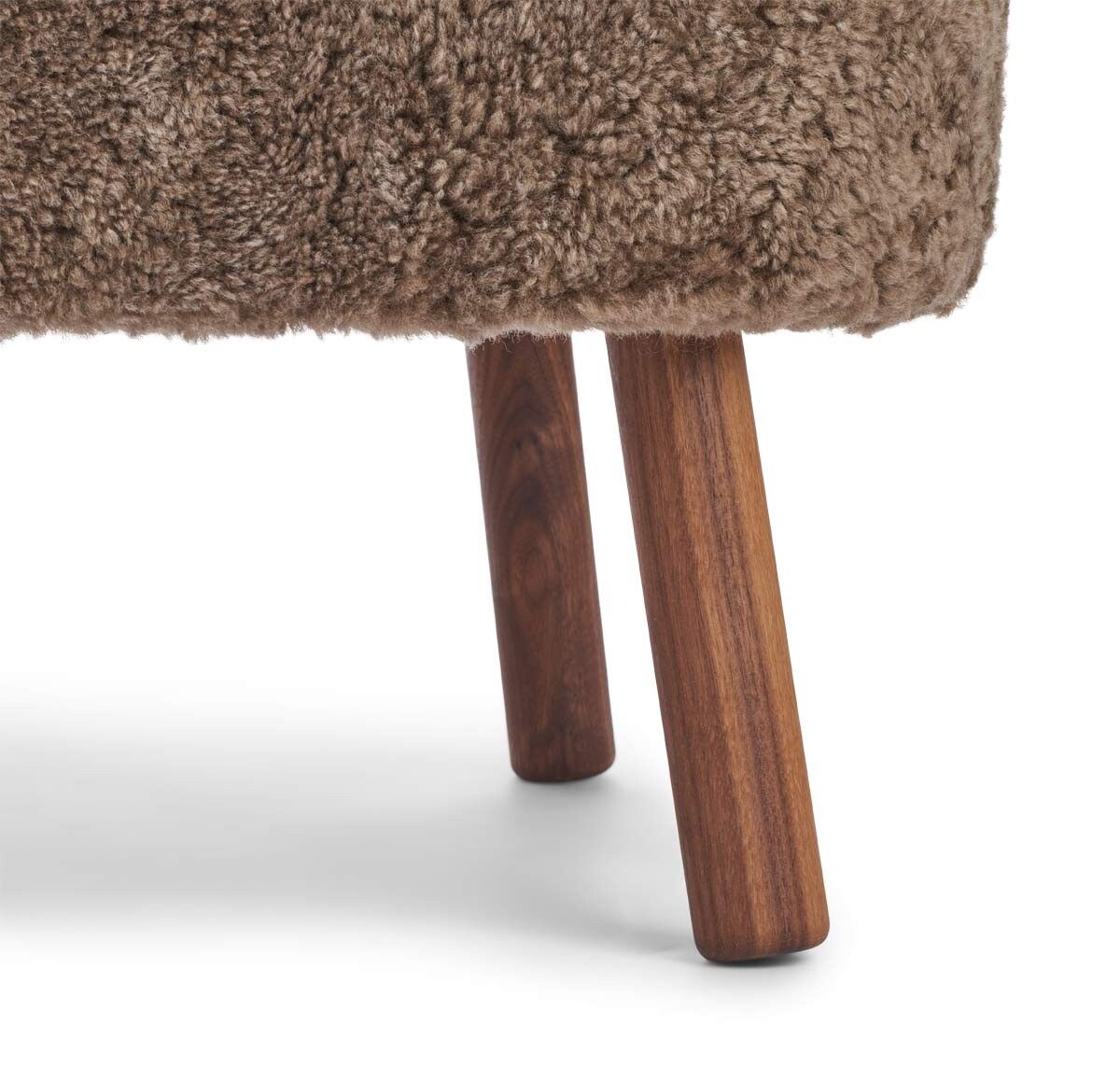 Emil Lounge Chair | Kort ull Taupe