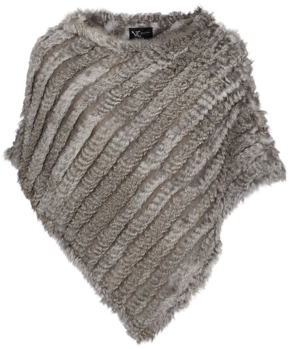 Molly poncho Naturlig Grå