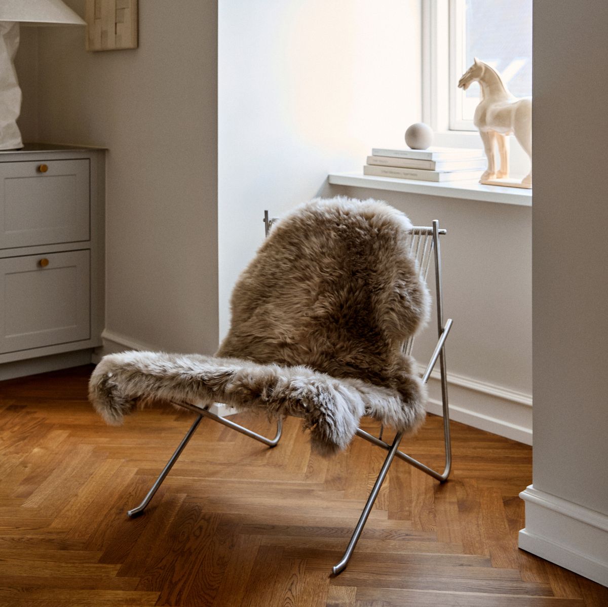 Saueskinn | Langhåret | New Zealand | 135x60 cm Lilla