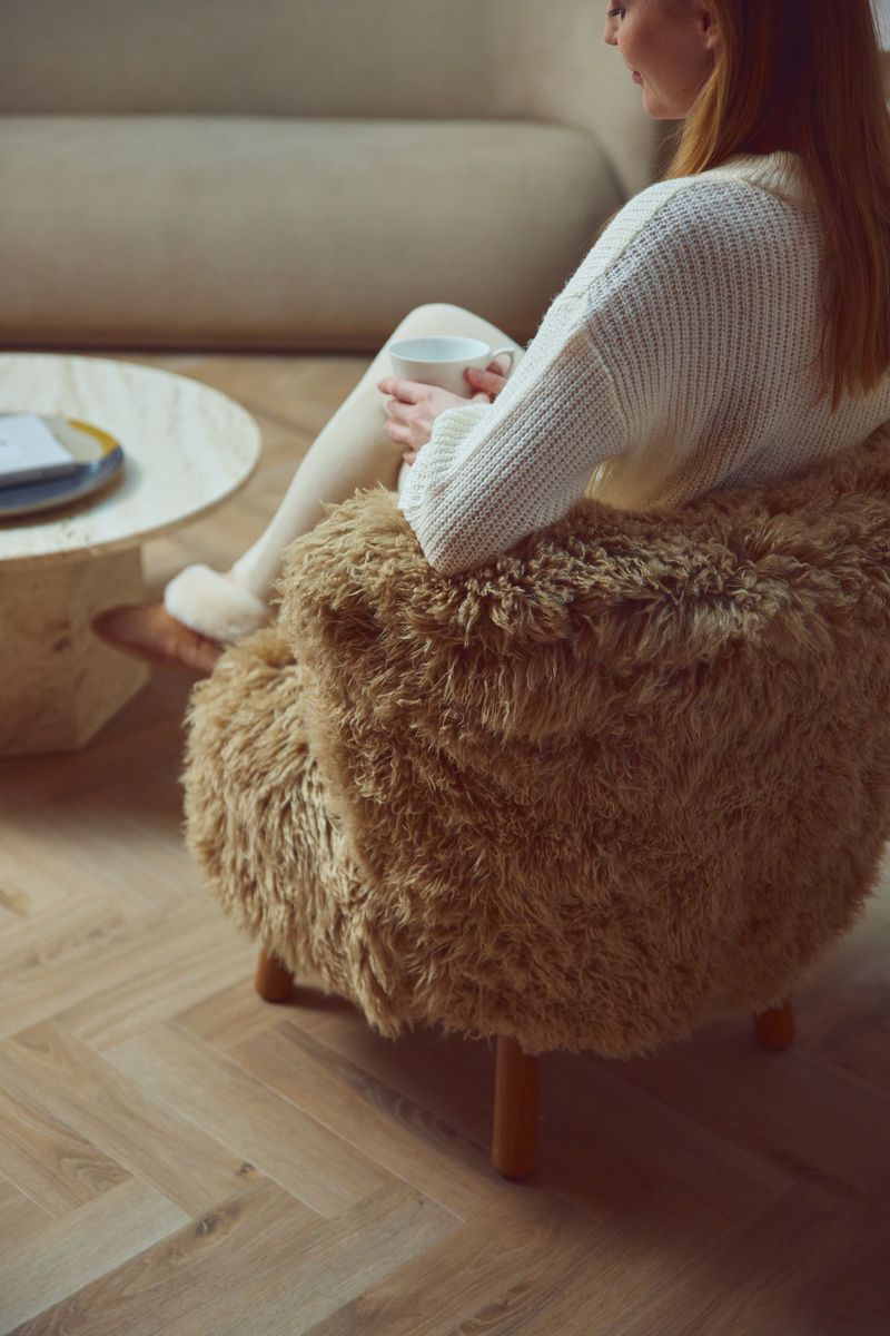Emily Lounge Chair | Long Wool
