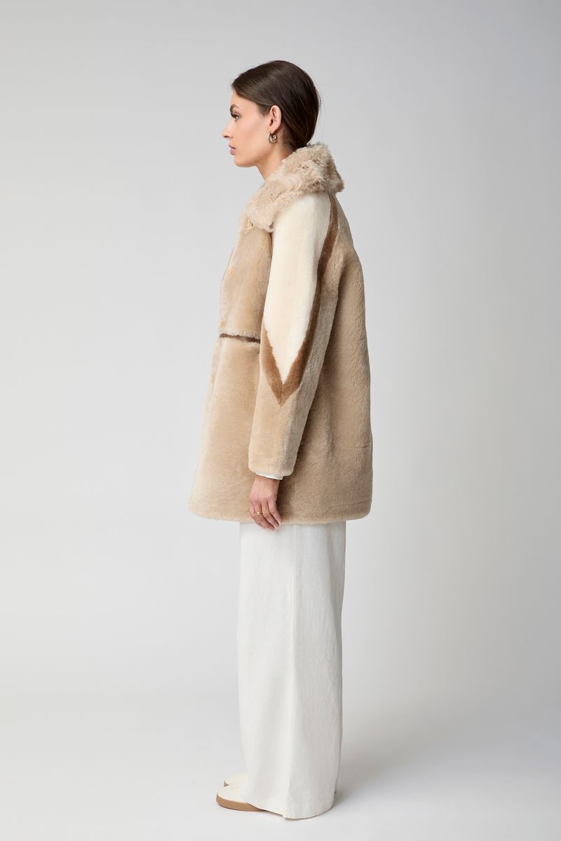 Anika-jakke Beige/Brun