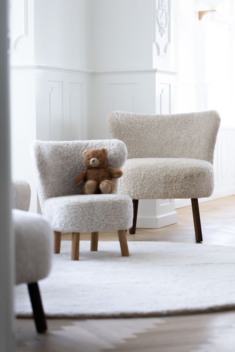 Designgulvteppe | Korthåret | New Zealand | Ø180 cm Pearl