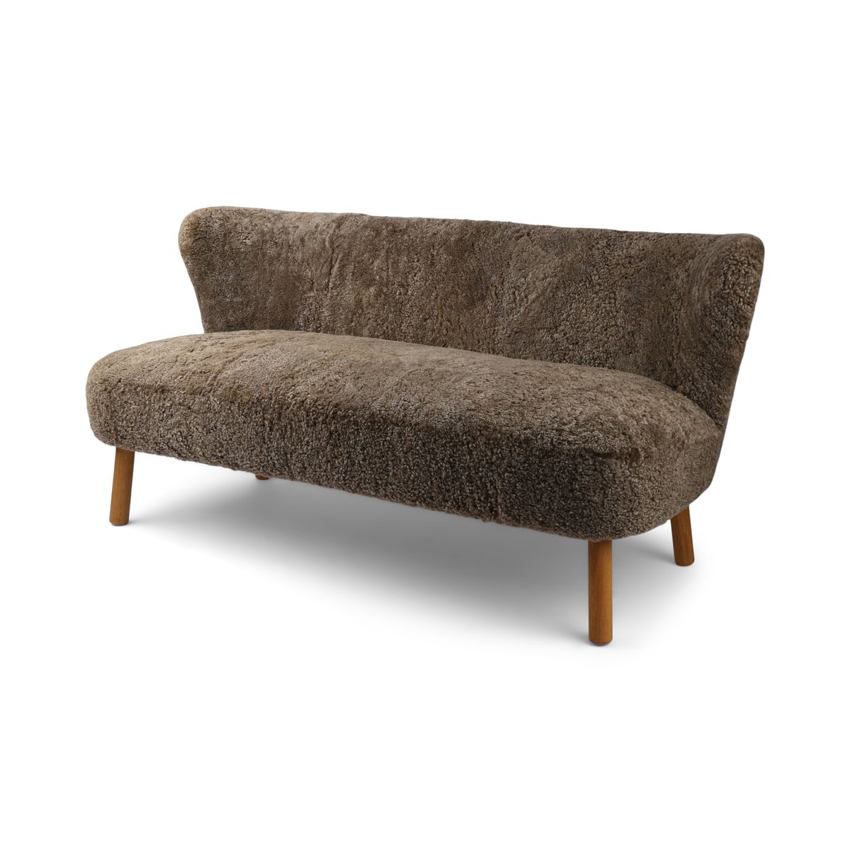 Emanuel 2-seters sofa Lysebrun