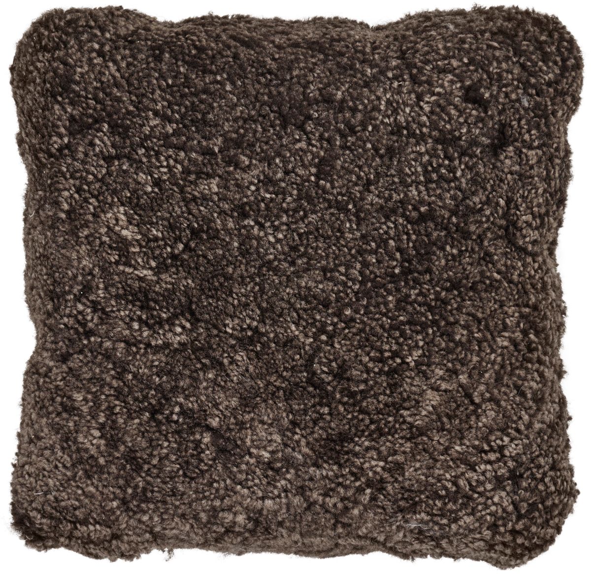 Saueskinnpute | Korthåret | New Zealand | Dobbeltsidig | 40x40 cm Cappuccino