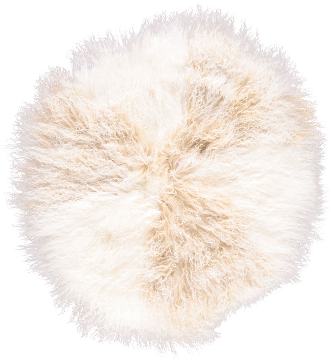 Saueskinnpute | Krøllet | Tibet | Ø45 cm, Ø62 cm & Ø38 cm