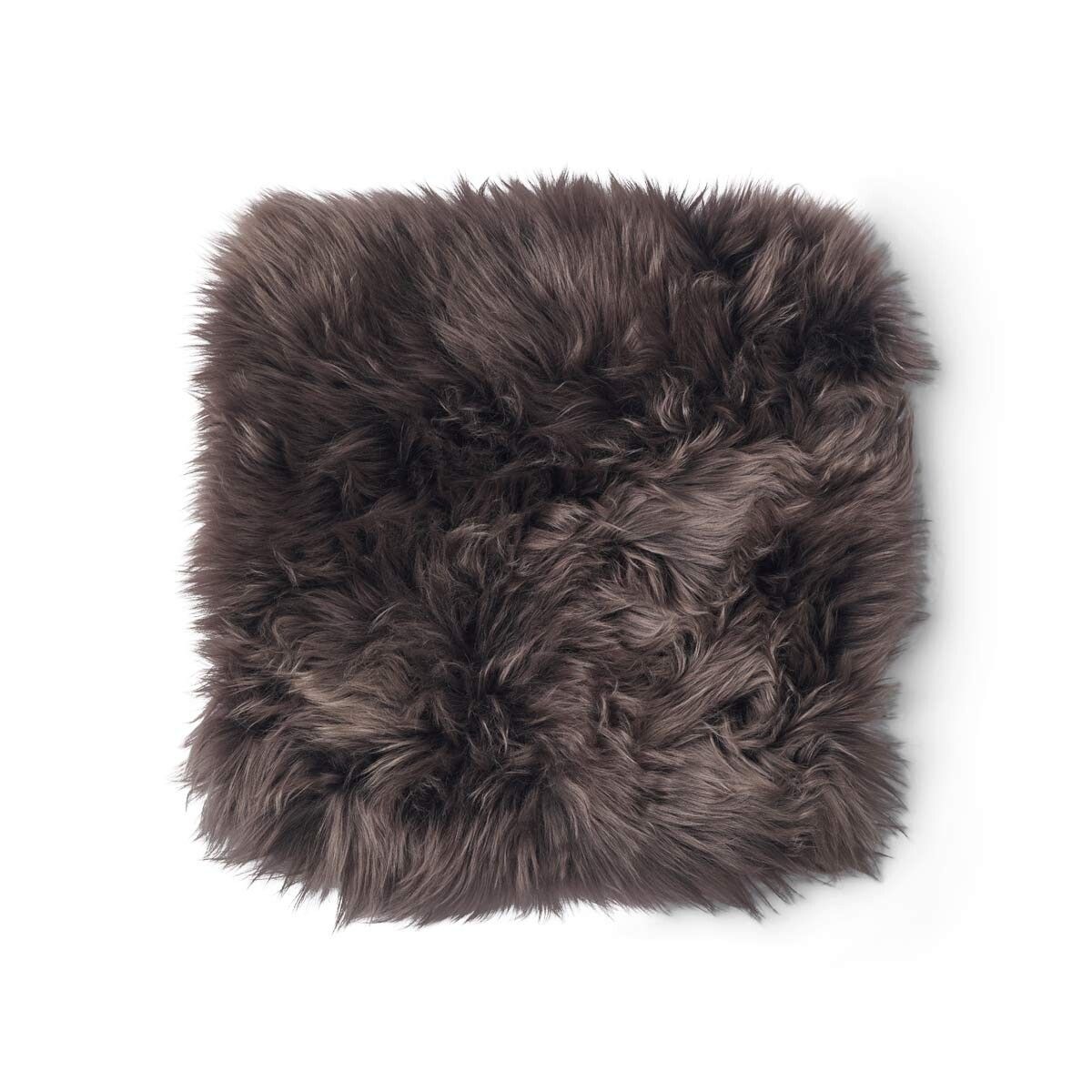 Zero Waste setepute | Langhåret | New Zealand | 35x35 cm Valnøtt