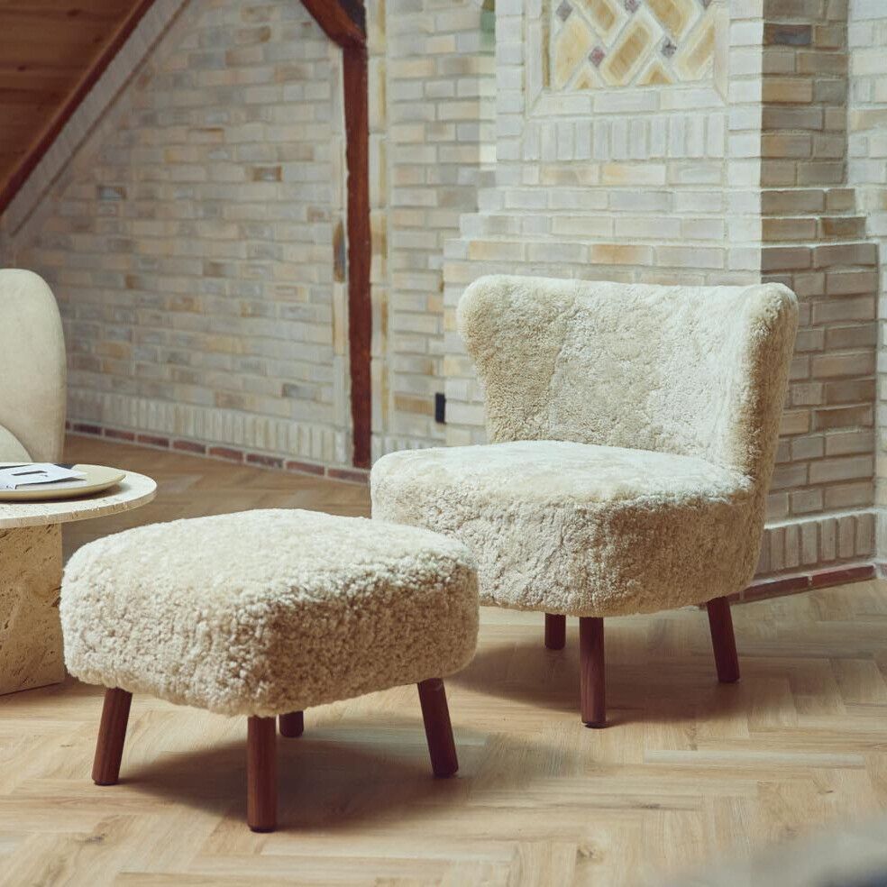 Emil Lounge Chair | Korthåret Koksgrå