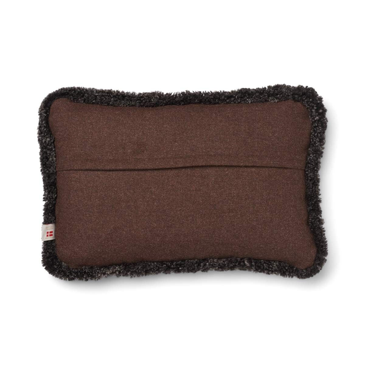 Classic Collection | Ullpute | Korthåret | Dobbeltsidig | 52x52 cm | 34x52 cm Brun / Mørkebrun