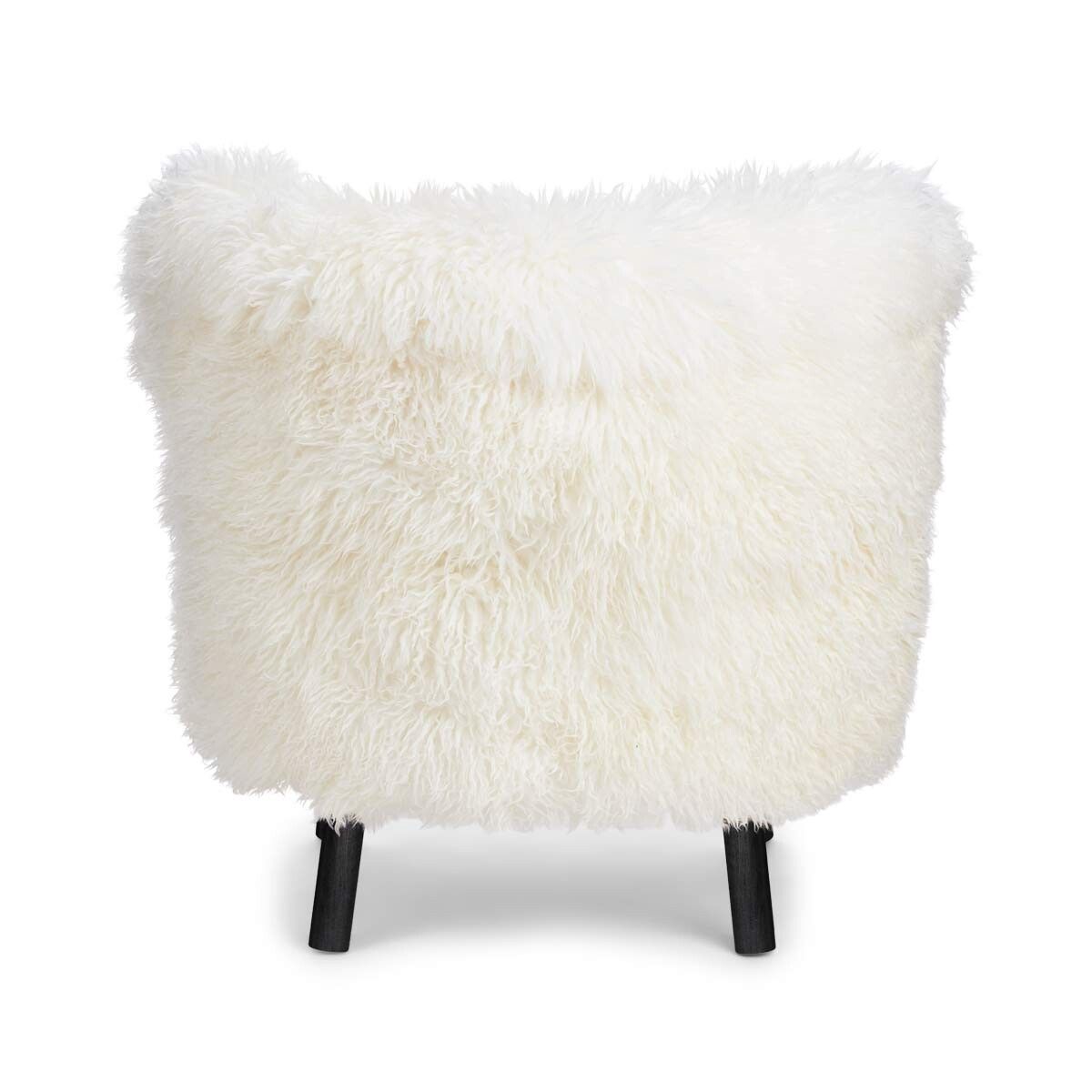 Emily Lounge Chair | Long Wool Snøhvit