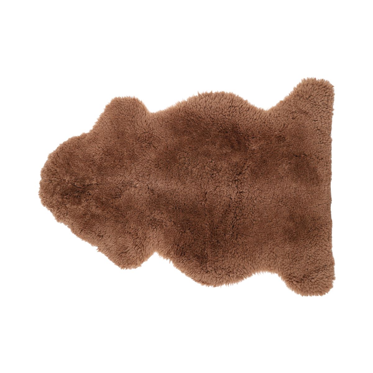 Saueskinn | Langhåret, krøllet | 90x60 cm Toffee