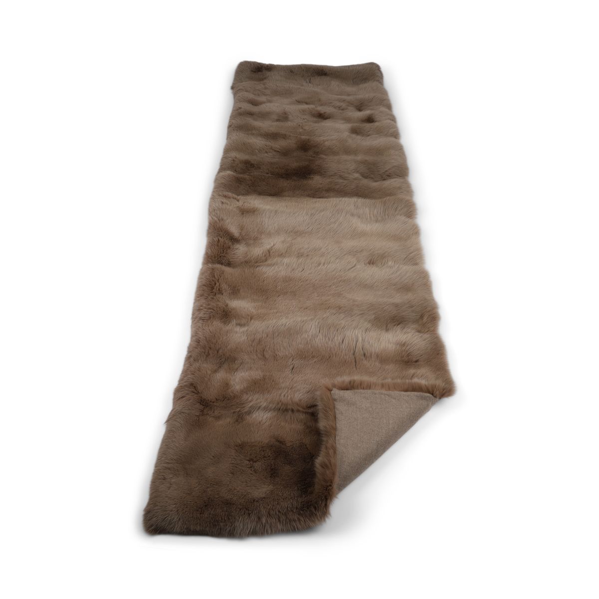 Premium Revskinnspledd | Kasjmirbakside | Camel | 270x70 cm