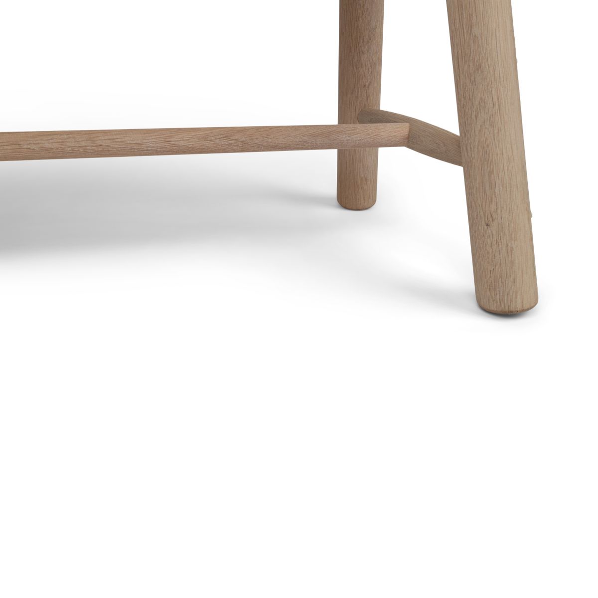 Benk | Kuskinn | 140x35x45 cm Brun / Hvit