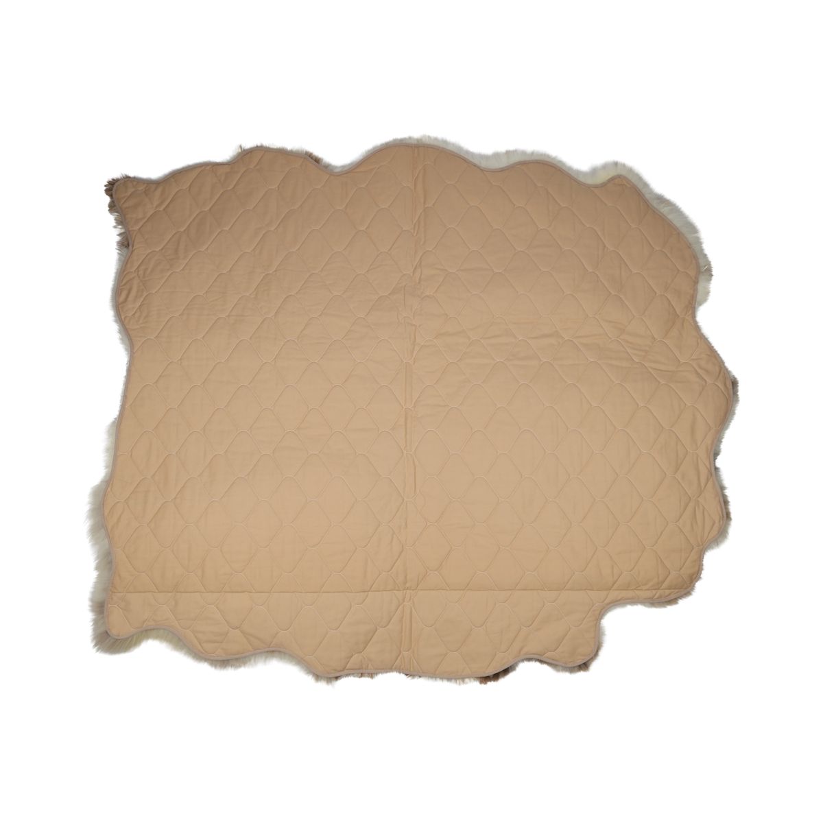 Flerlags saueskinn av naturfiber, lang ull/kort ull