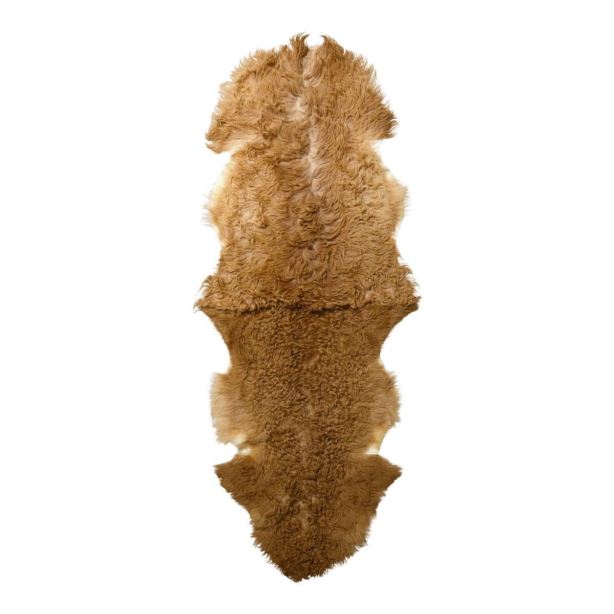 Saueskinnteppe 150x50 cm Beige/brune nyanser