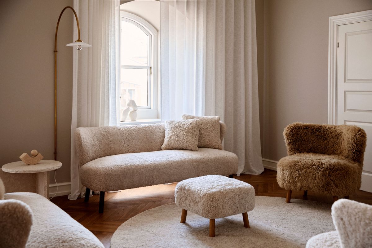 Emanuel 3-seters sofa Pearl