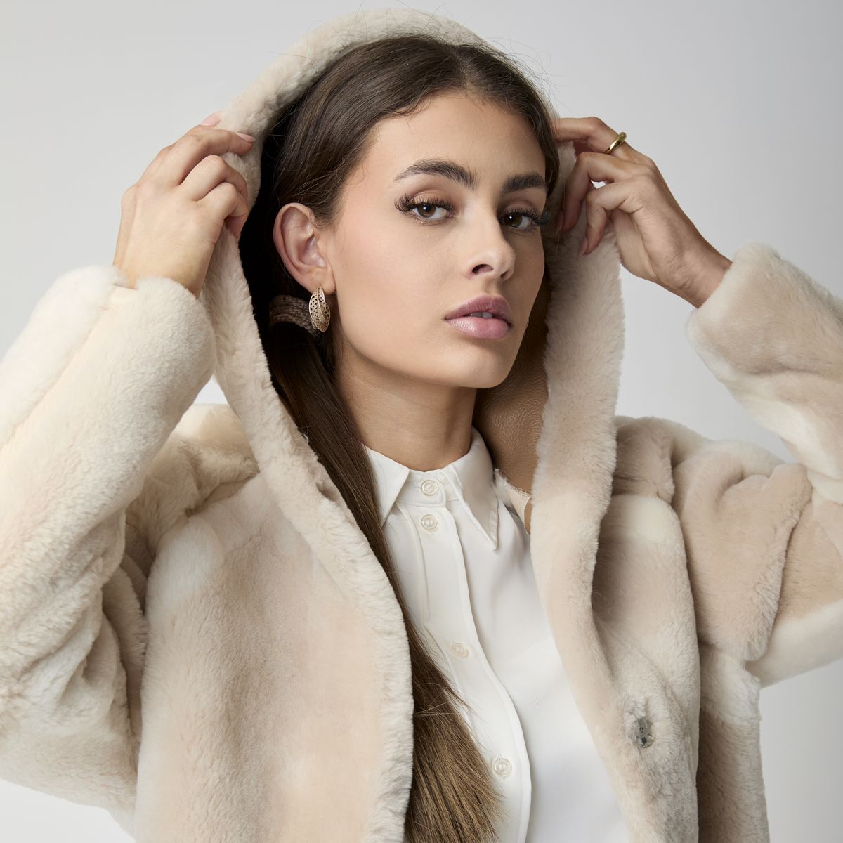 Leah jakke Beige / Brun