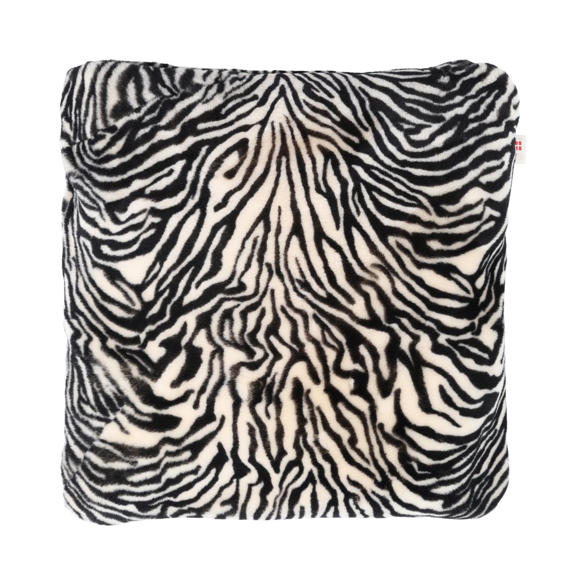 Premium Pute | Tosidig Mokkasin | New Zealand | 52×52 cm Zebraprint: Svart/Krem