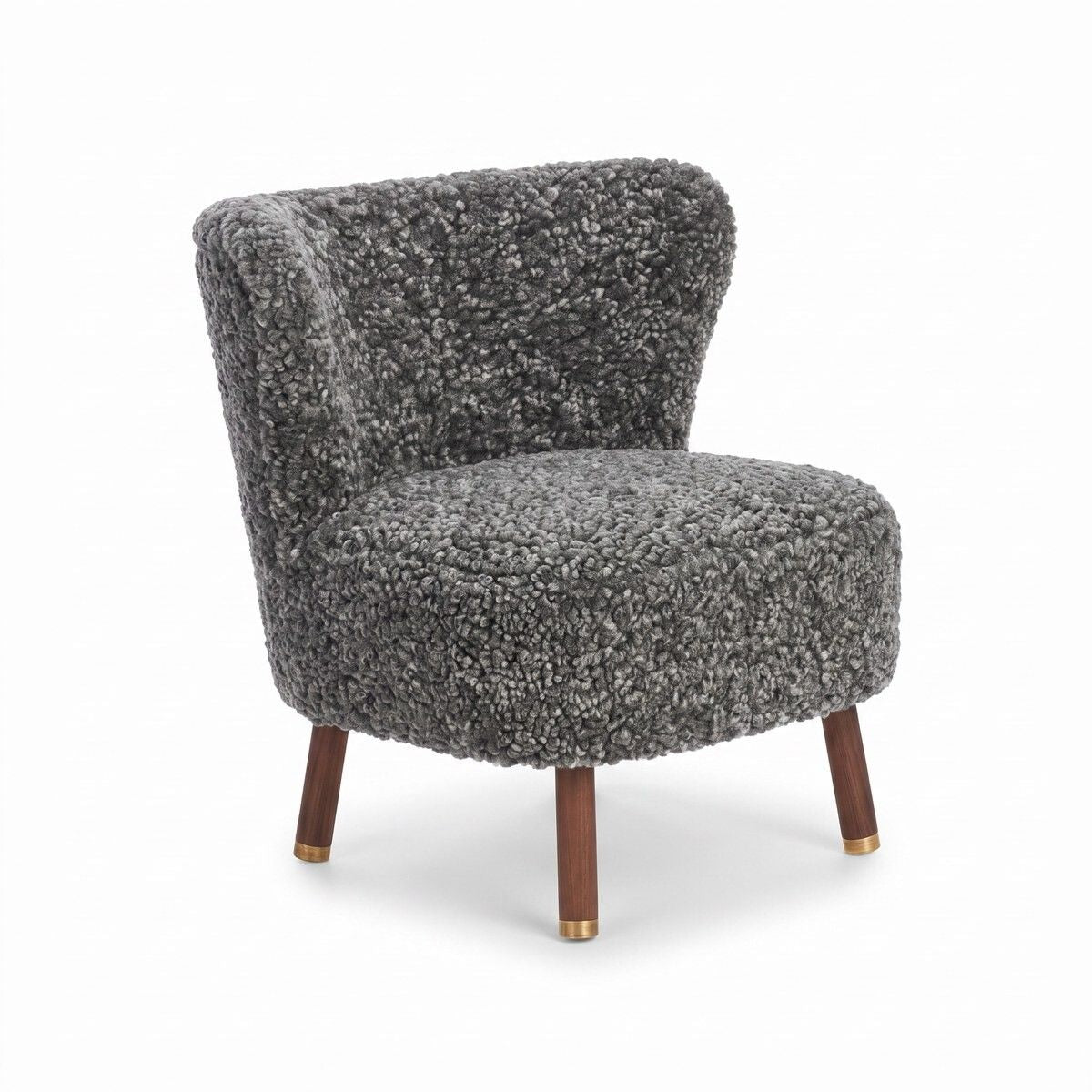 Emil Lounge Chair | Korthåret Grå