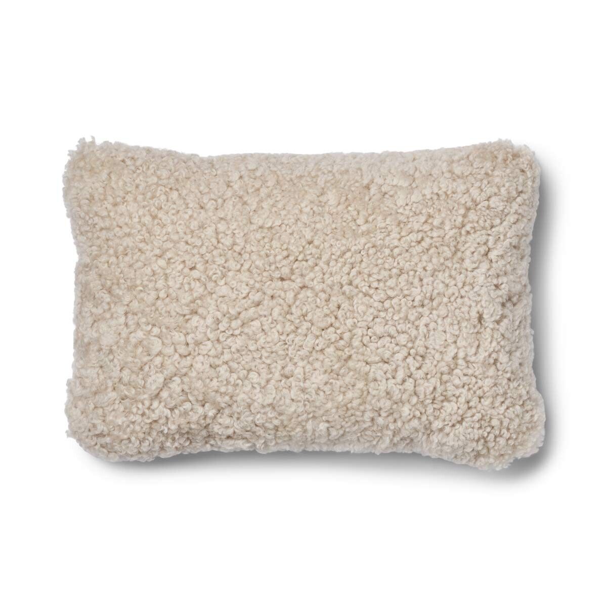 Checked Collection | Ullpute | Korthåret | 52x52 cm | 34x52 cm Sand-Beige/Beige