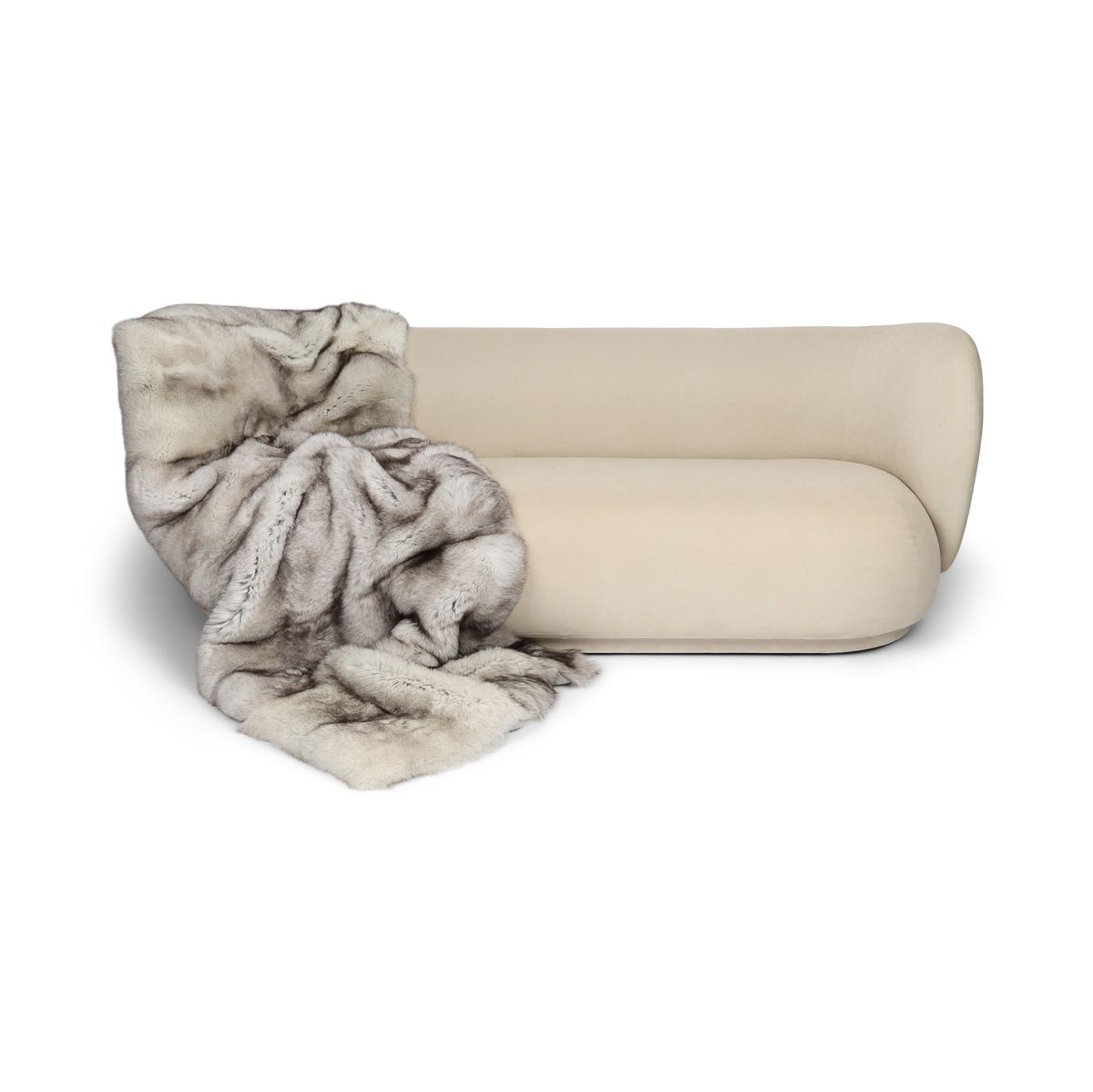 Premium Revepledd | Kasmirbakside | Blue Fox | 220x85 cm
